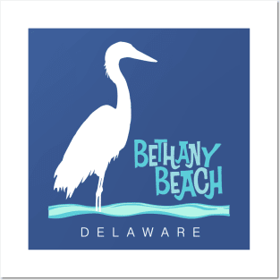 Bethany Beach Delaware Heron Posters and Art